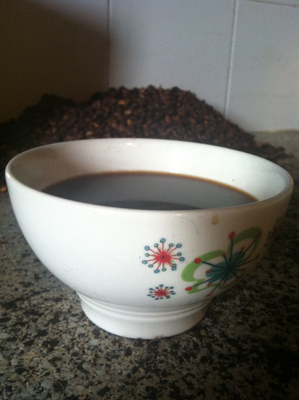 Home roasted coffee. It doesn't get much better than sitting in the middle of the finca, drinking coffee from the finca.