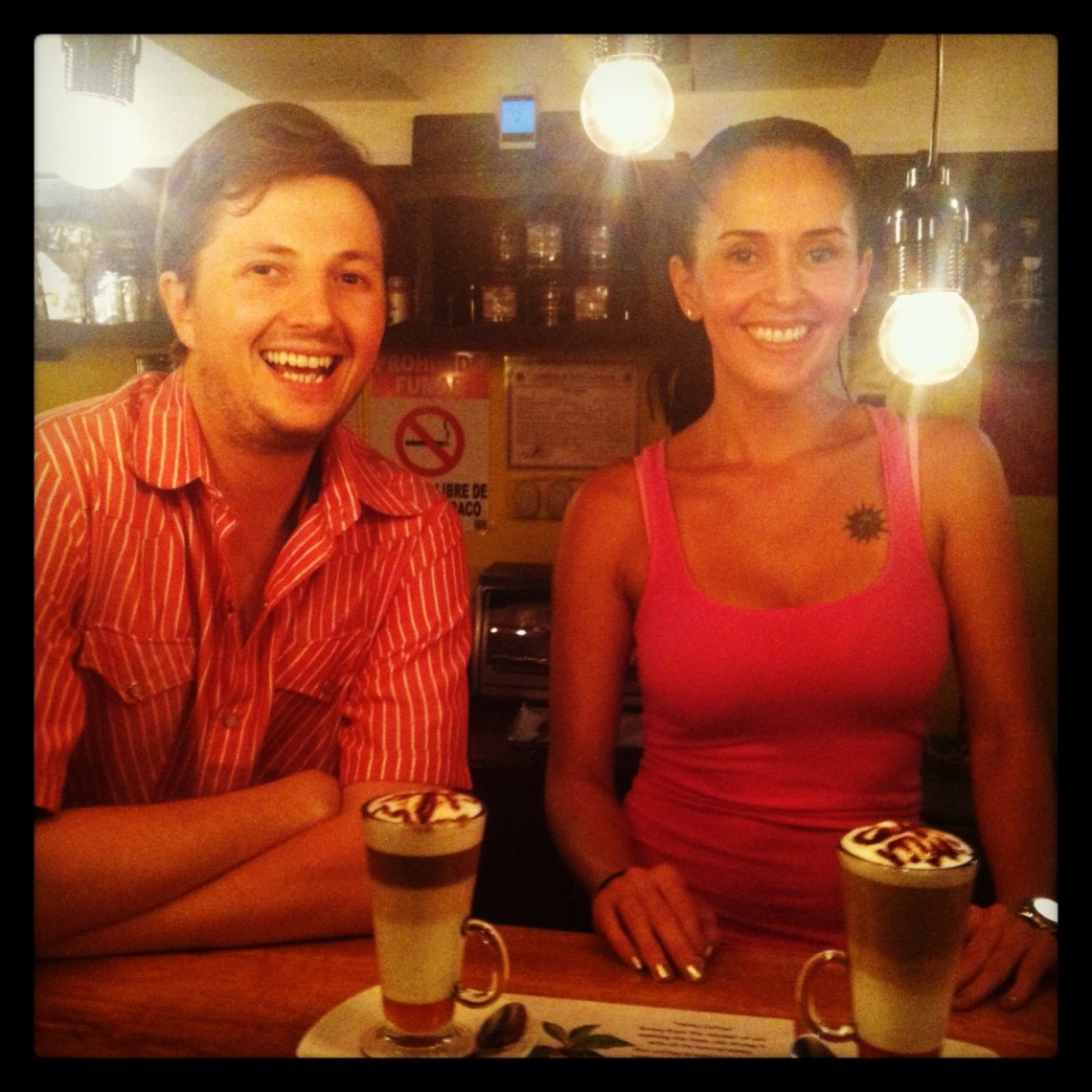 See, the future of Costa Rican coffee doesn't look so bad. (Both Enrique and his cousin-in-law Diana are Costa Rican coffee producers packing in-the-field know-how AND marketing smarts.)