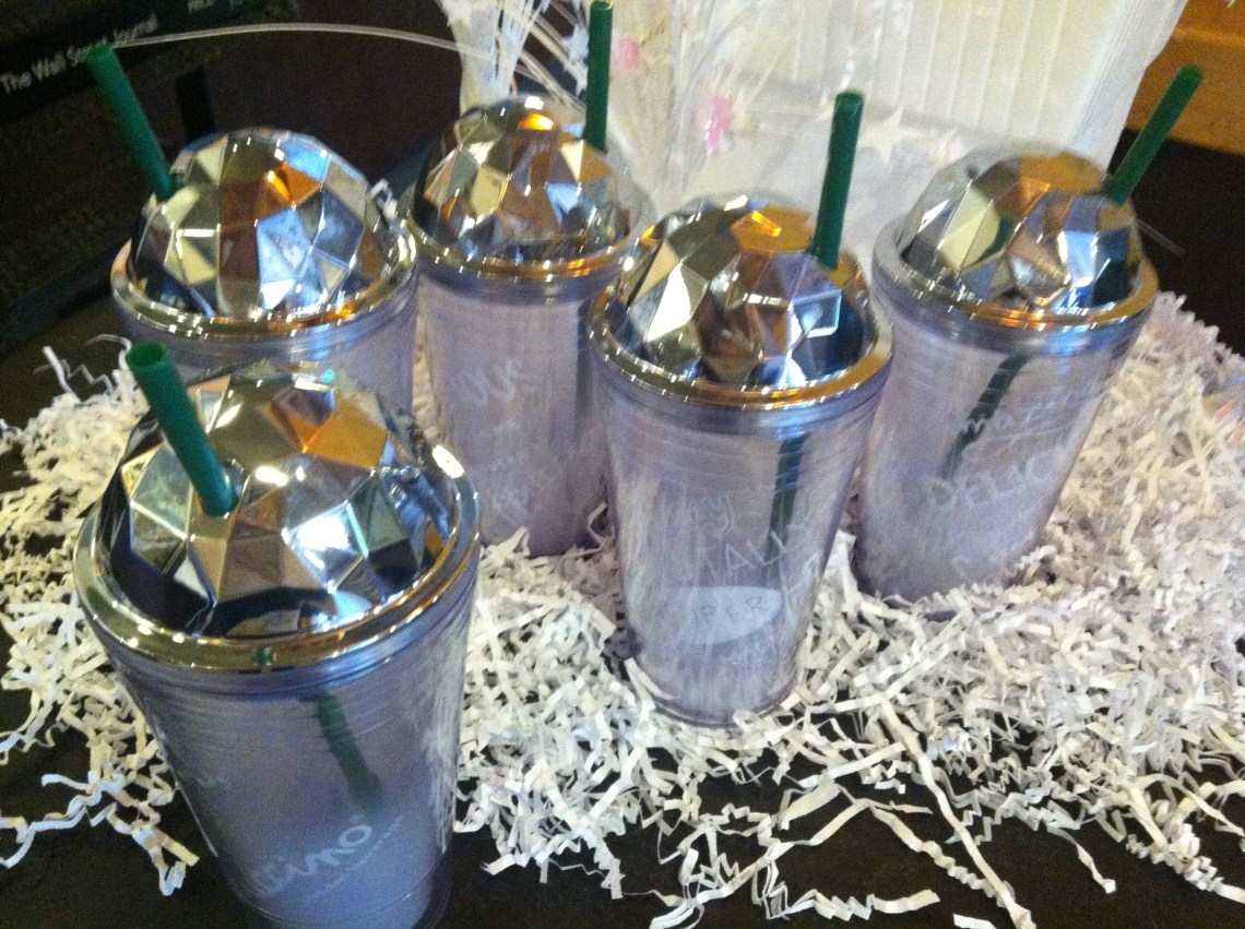 Does coffee taste better in a bling mug? I think so. So does Starbucks.