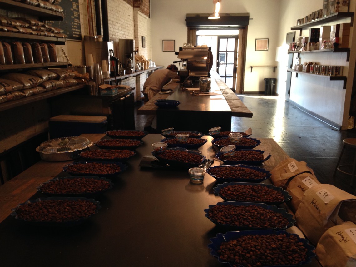 Samples Dan had been busy roasting all day before I got there to ask for a favor