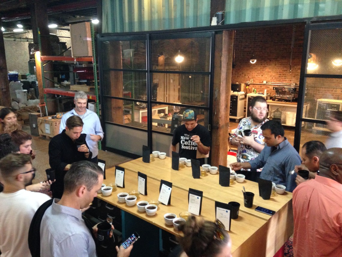 Ally New York launch cupping at Pulley Collective